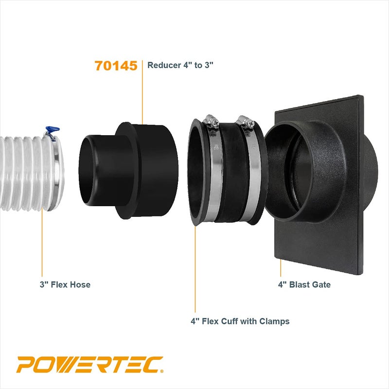 POWERTEC باورتيك 70145 مخفض 4 بوصة إلى 3 بوصة - Image 5